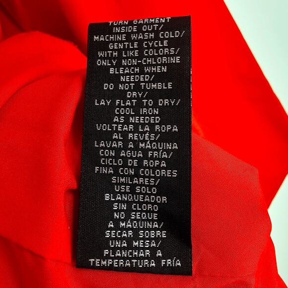 Maree Pour Toi Red Shift Dress Women’s Plus Size 26 Long Sleeve V-neck 3389 - Picture 9 of 14